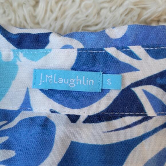 J. Mclaughlin Floral Button Up Tie Dress Women's Small - Picture 9 of 9